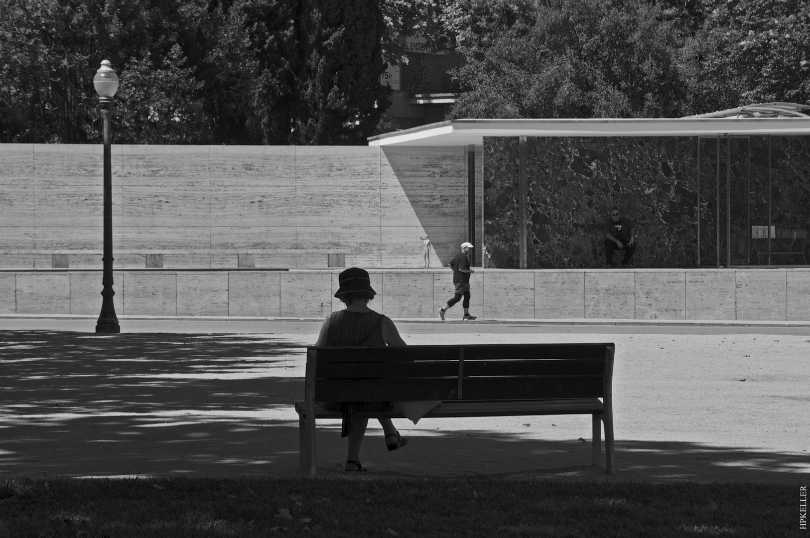 Some days ago in Barcelona, ... relaxation at the Mies van der Rohe Pavillon.