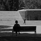 Some days ago in Barcelona, ... relaxation at the Mies van der Rohe Pavillon.