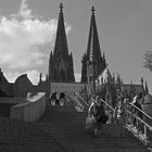 Some days ago in Cologne, ...at the stairs to the Rhine River.