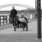 Some days ago in Cologne, ...lying cycling along the Rhine.