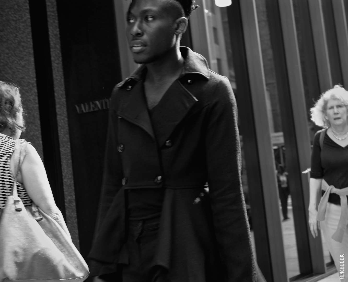 Some days ago, ...man in black on 5th Avenue.