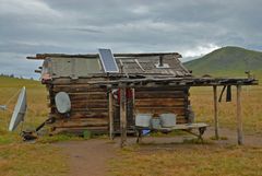 Some live inside a simple hut