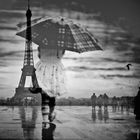 Some years ago in rainy Paris, ...subjektive Fotografie - Kombigrafie