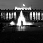 Someone in the fountain - Berlin festival of light 2011