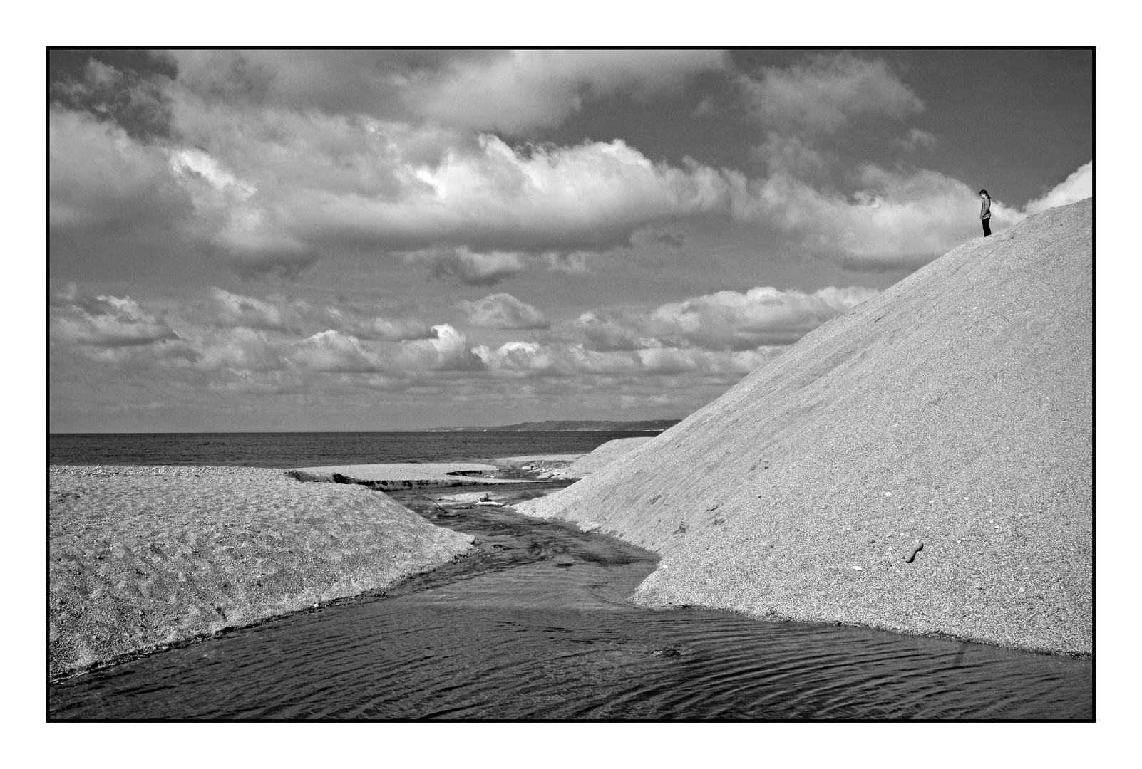 Somerset. 09. Girl at Jurassic beach