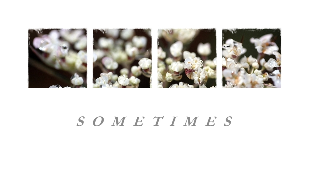 sometimes...