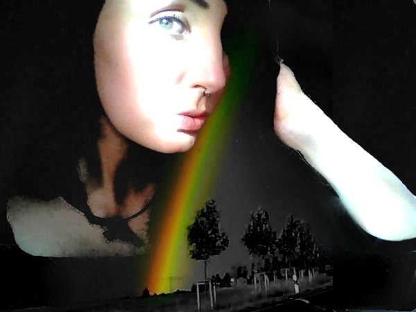 sometimes i have to touch a rainbow , to erase my monochromacity