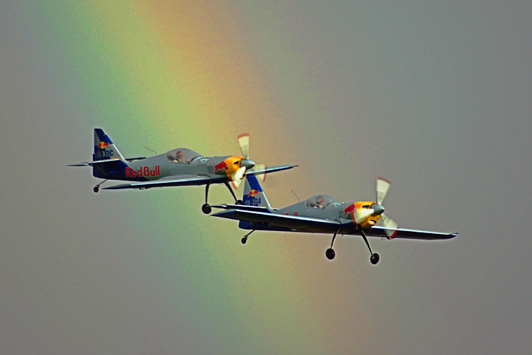 Somewhere over the rainbow, "Red Bulls" fly...