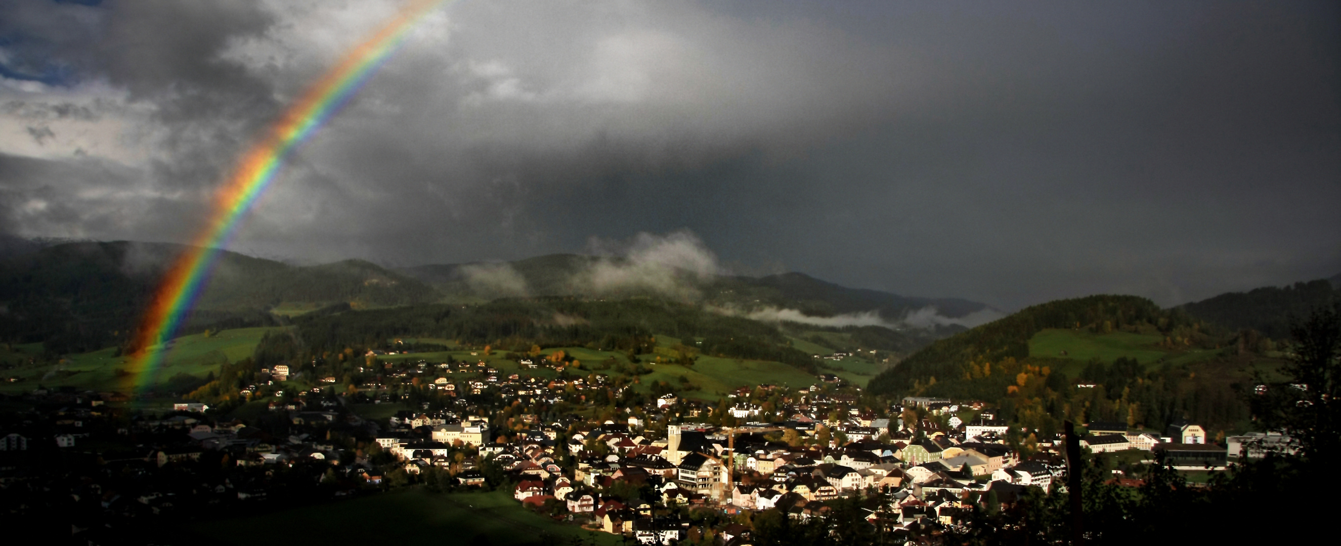 Somewhere over the rainbow .. Regenstimmung im Salzburger Lungau