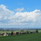 Sommer 2016: Blick vom Theinselberg über Lachen nach Memmingen