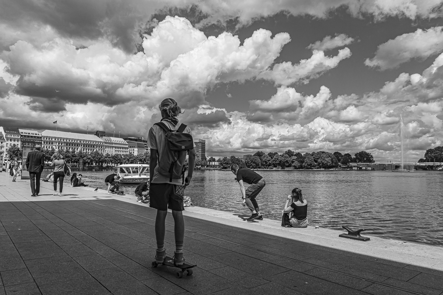 Sommer an der Binnenalster