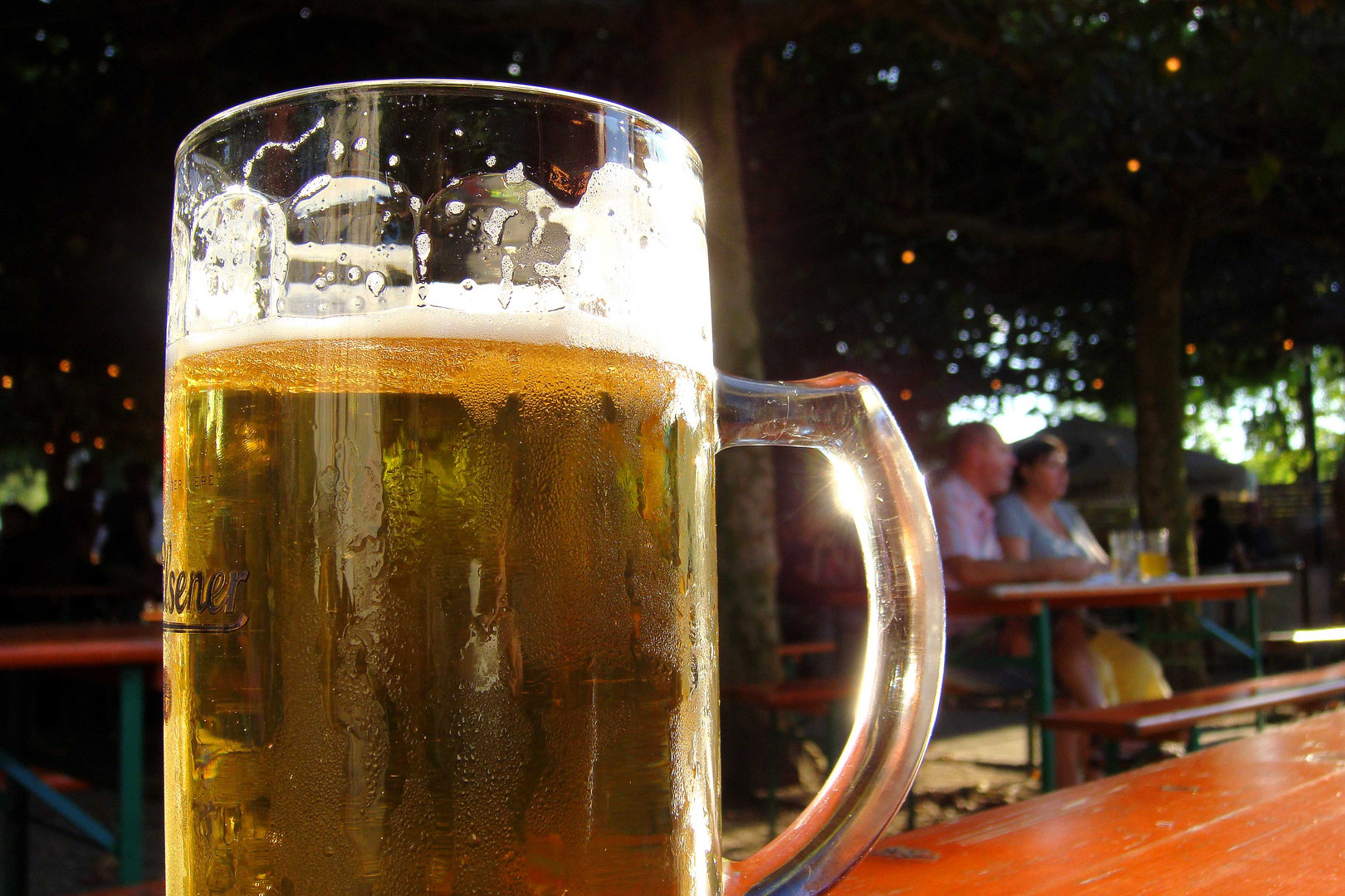 Sommer im Biergarten