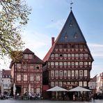 Sommer im Oktober am Marktplatz in Hildesheim