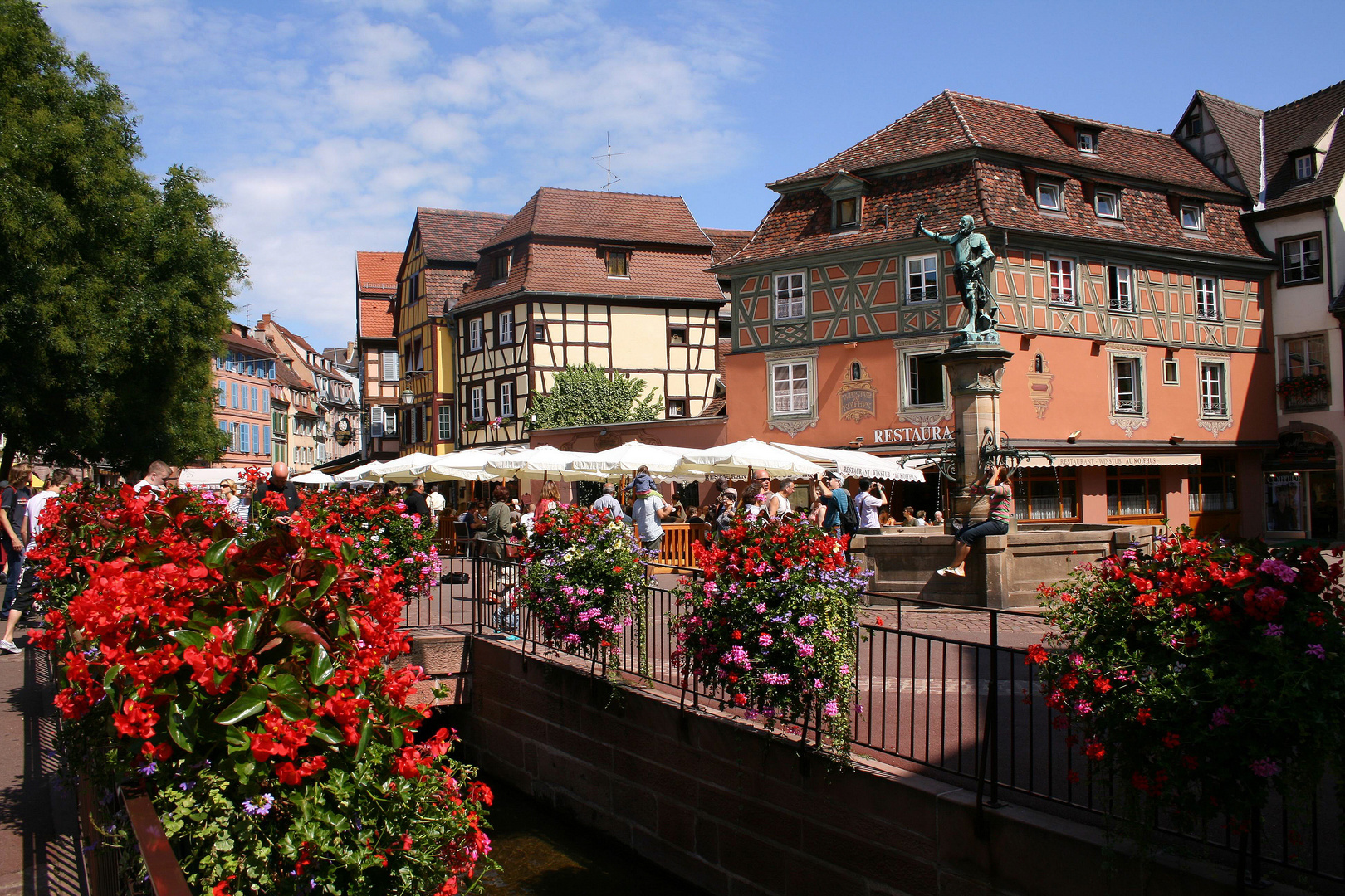 Sommer in Klein Venedig in Colmar