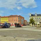 Sommer in Meiningen, Marktplatz (verano en Meiningen, plaza mayor)