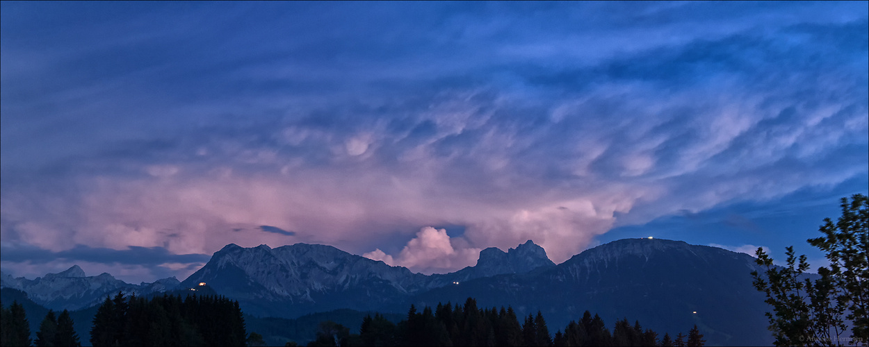 Sommer in schwäbisch Sibirien [4] - Gewitter zur blauen Stunde