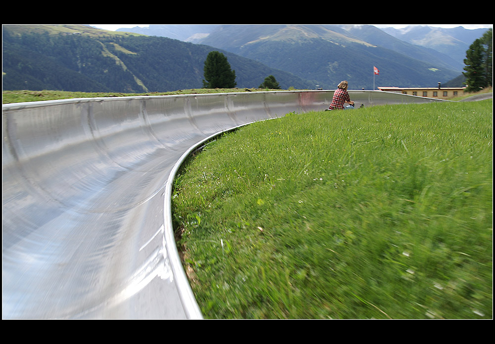 Sommer-Schlittelbahn - Schatzalp