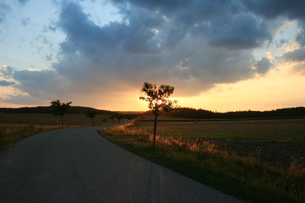 Sommer Sonnenuntergang bei Geras im Waldviertel/Nö