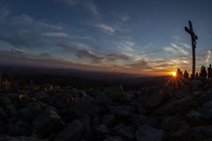 Sommer-Vollmondnacht auf dem Lusen