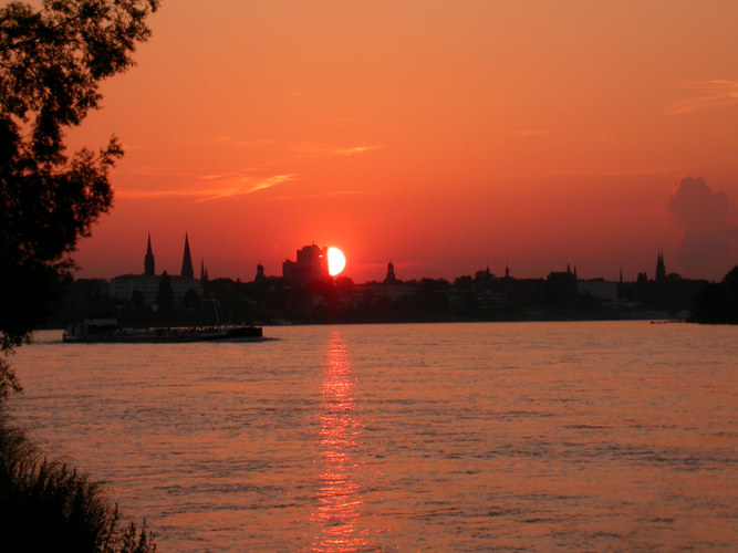 Sommerabend am Fluss