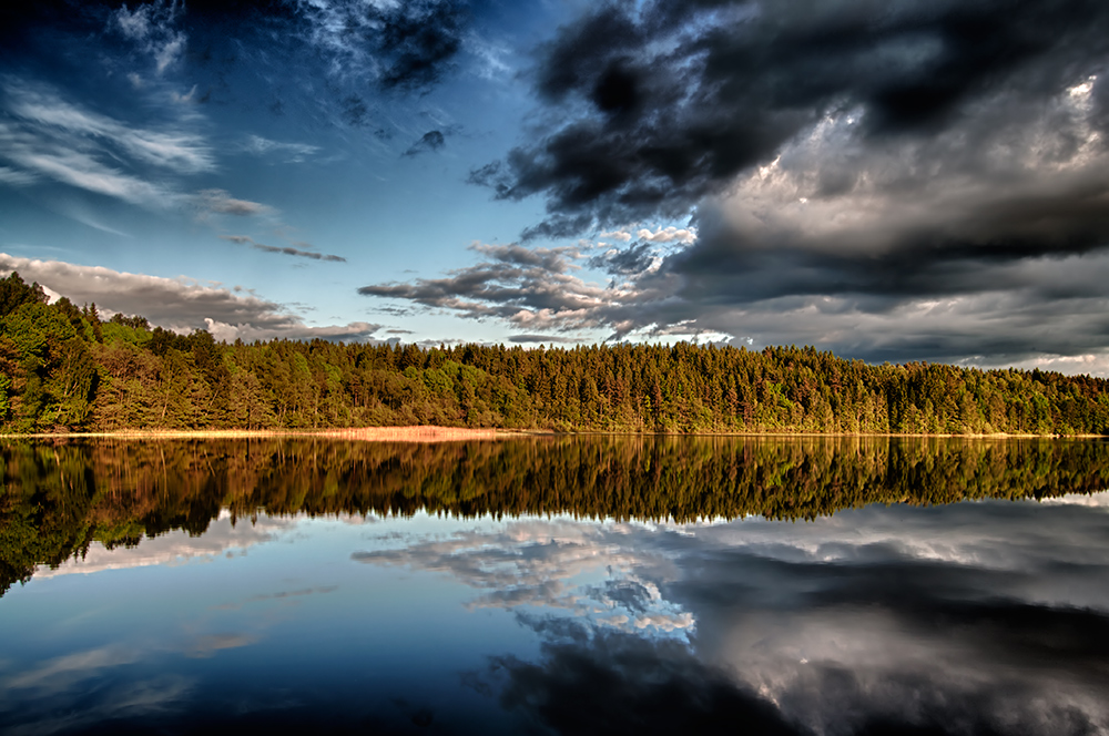 Sommerabend am Hjulsjön