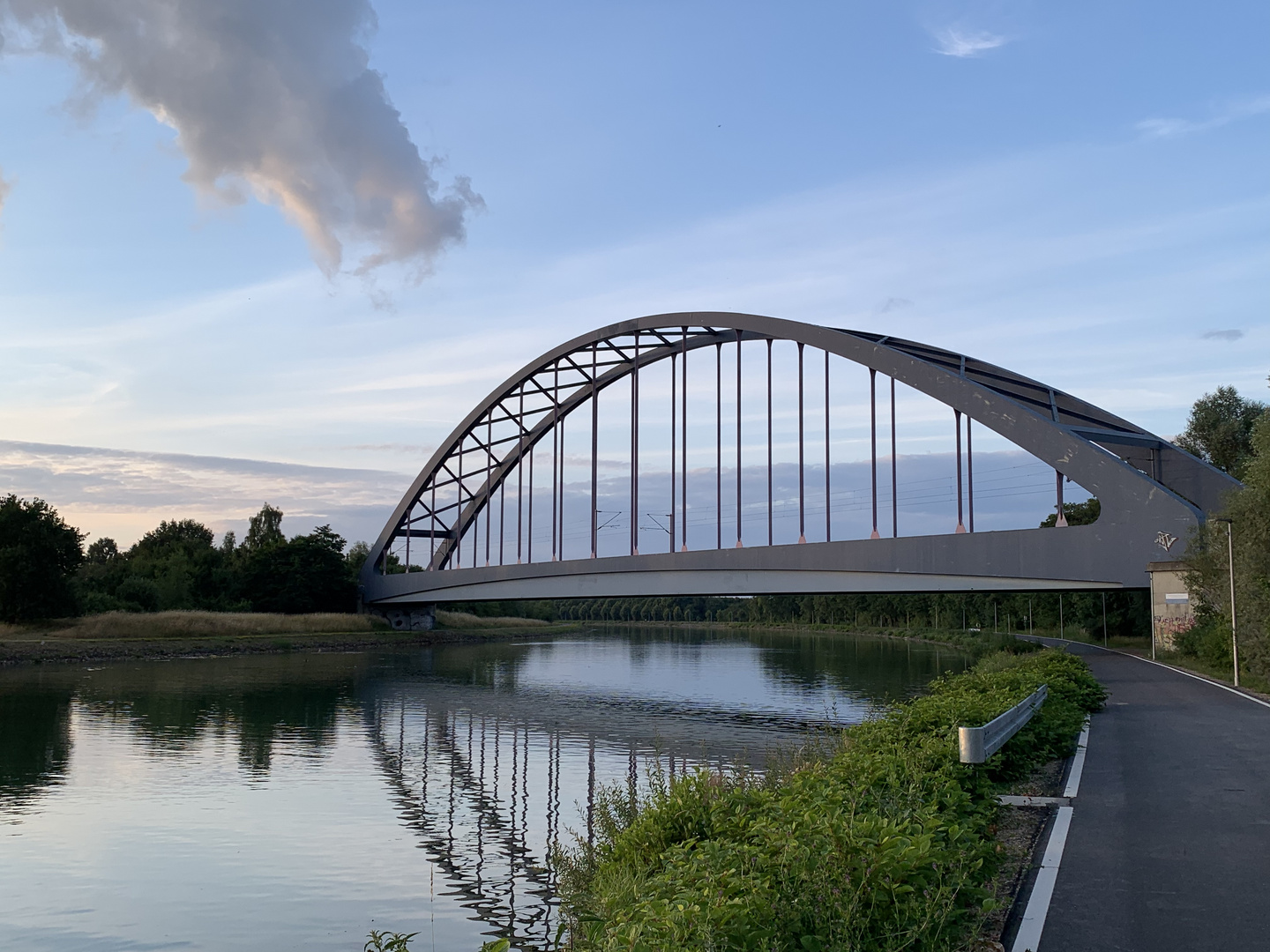 Sommerabend am Kanal