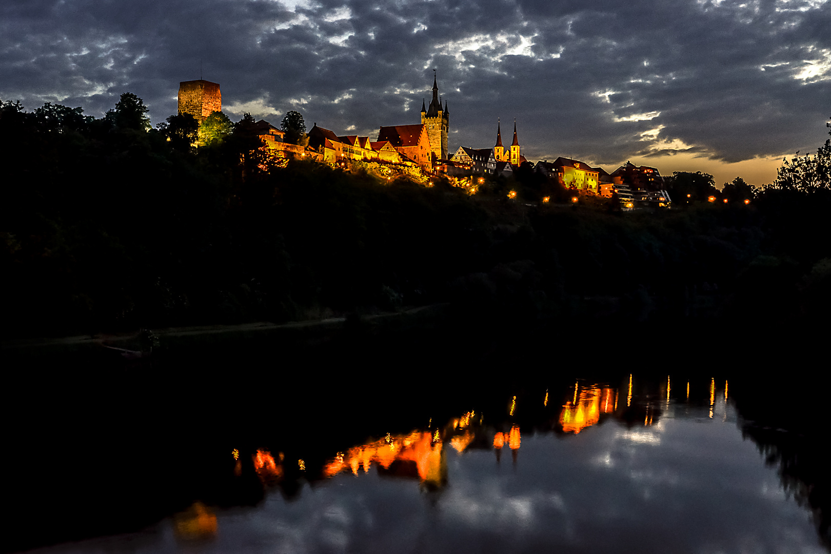 * * * Sommerabend am Neckar * * *