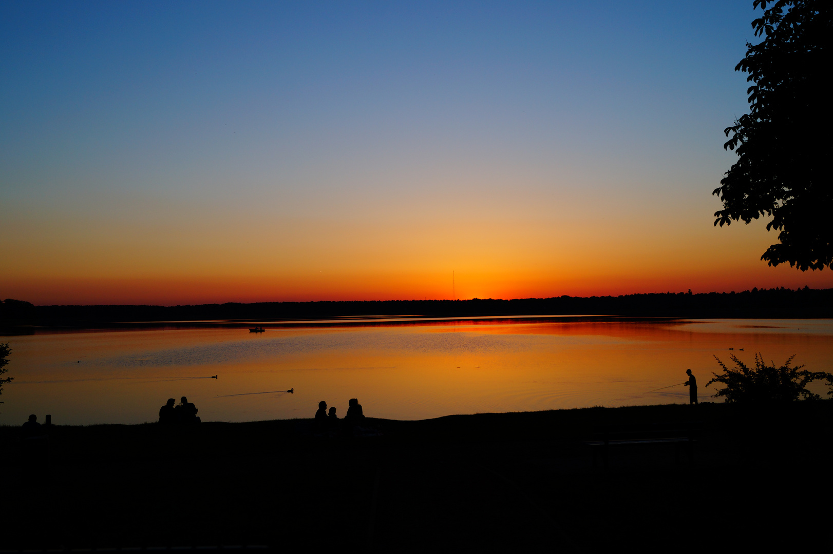 Sommerabend am See