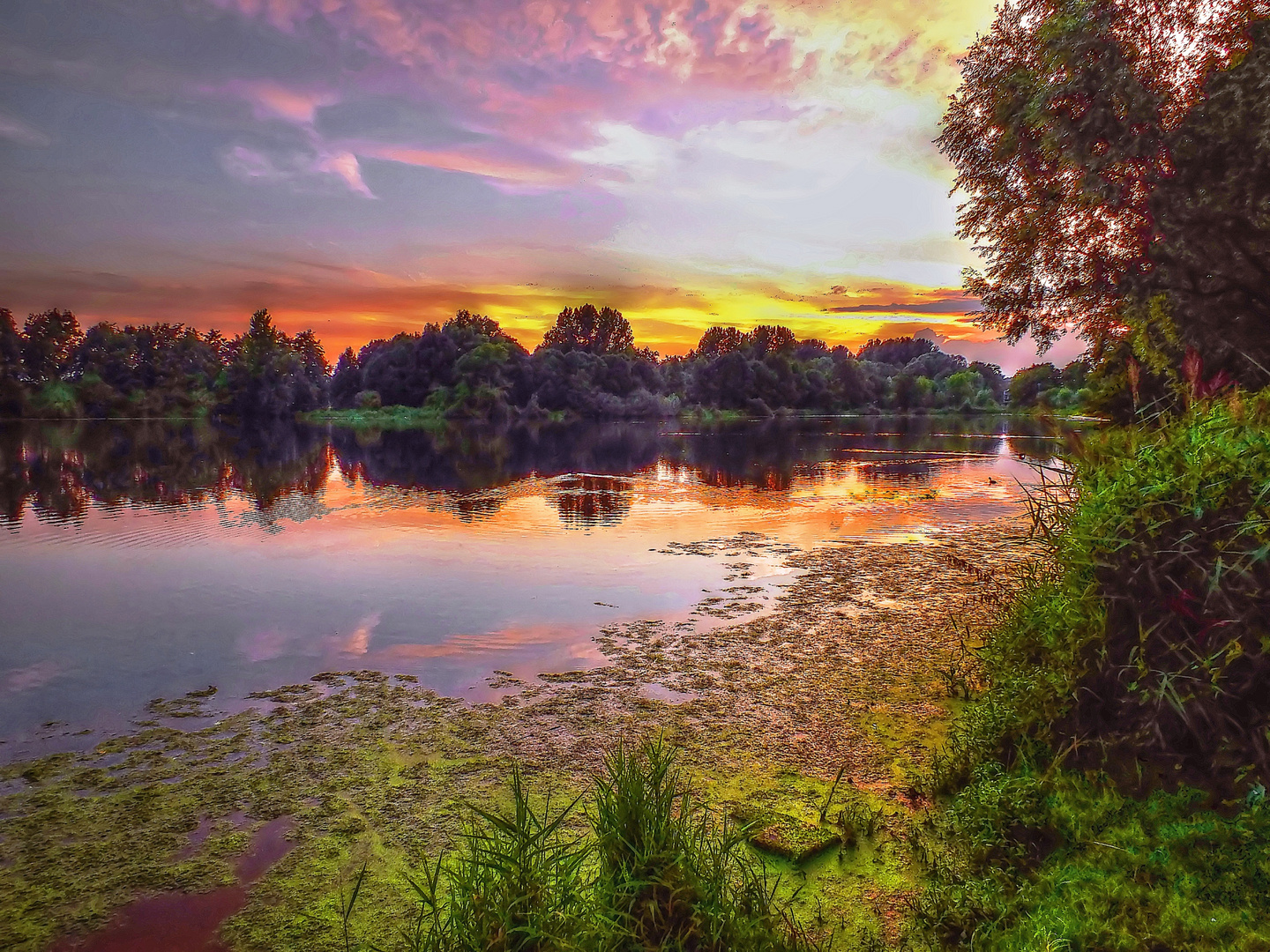 Sommerabend am See