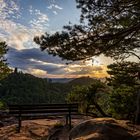 Sommerabend am Slevogtfelsen