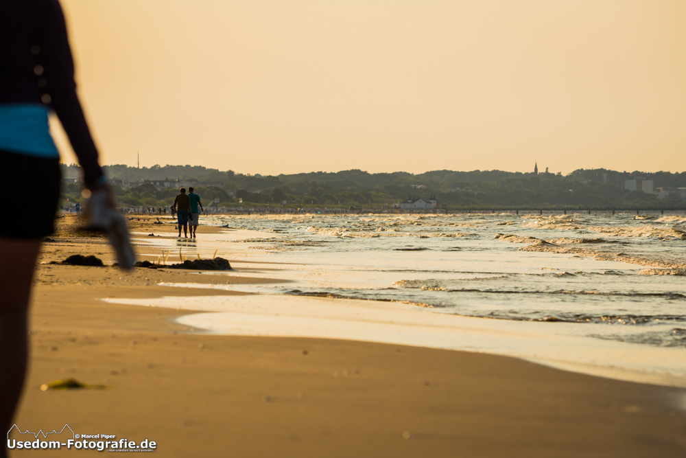 Sommerabend am Strand von Ahlbeck am 13.07.2013