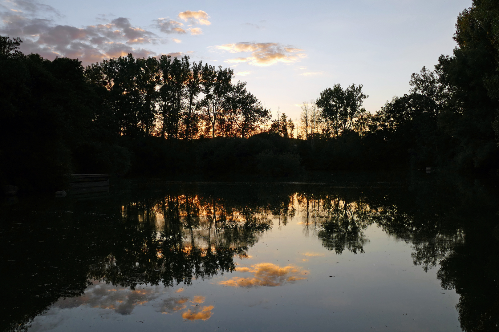 Sommerabend am Teich 