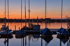 Sommerabend an der Außenalster