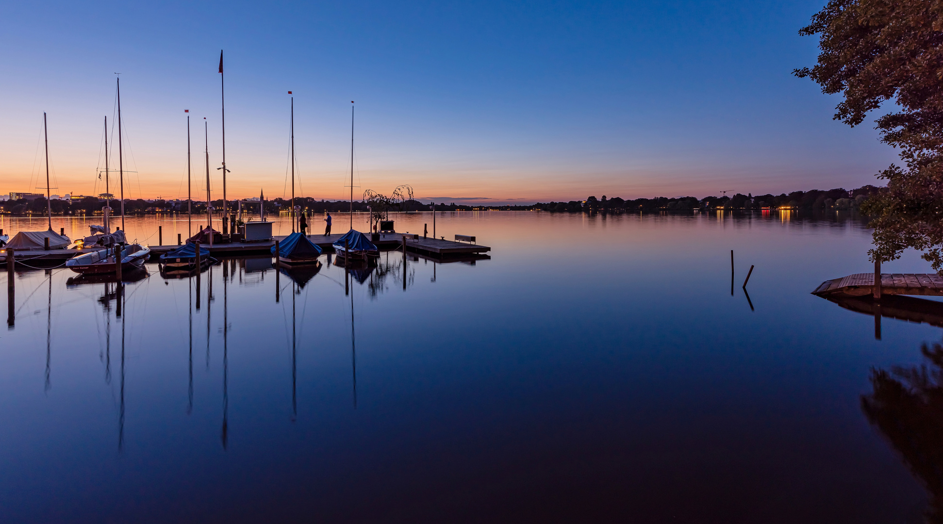 Sommerabend an der Aussenalster