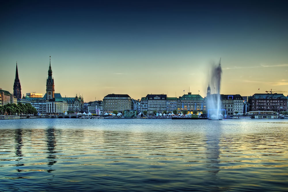 Sommerabend an der Binnenalster