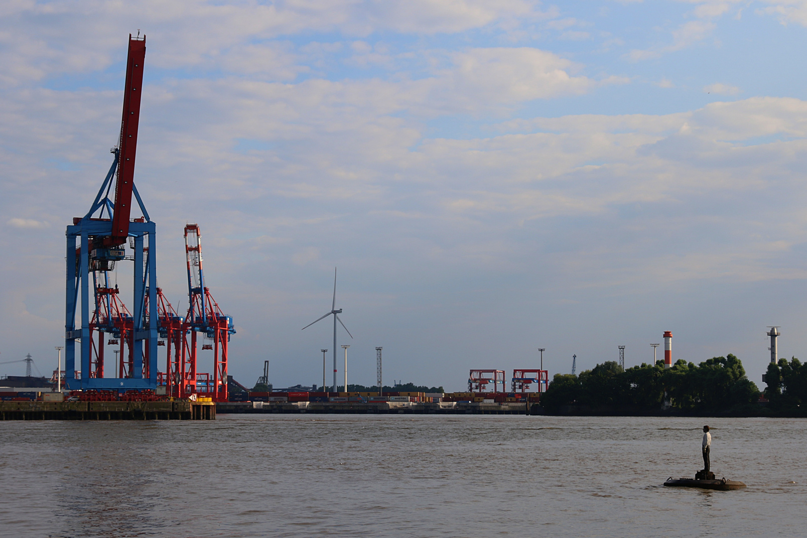 Sommerabend an der Elbe (2) ...