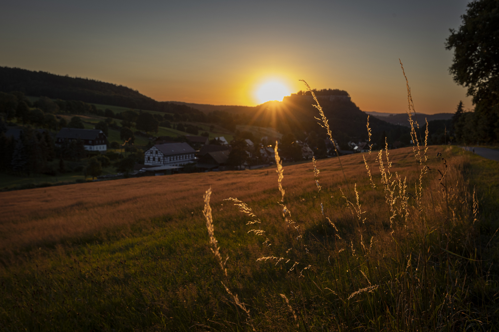 Sommerabend an der  Festung Königstein