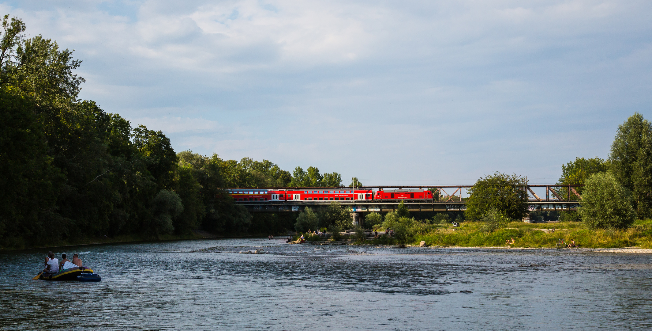 Sommerabend an der Isar (1 von 3)