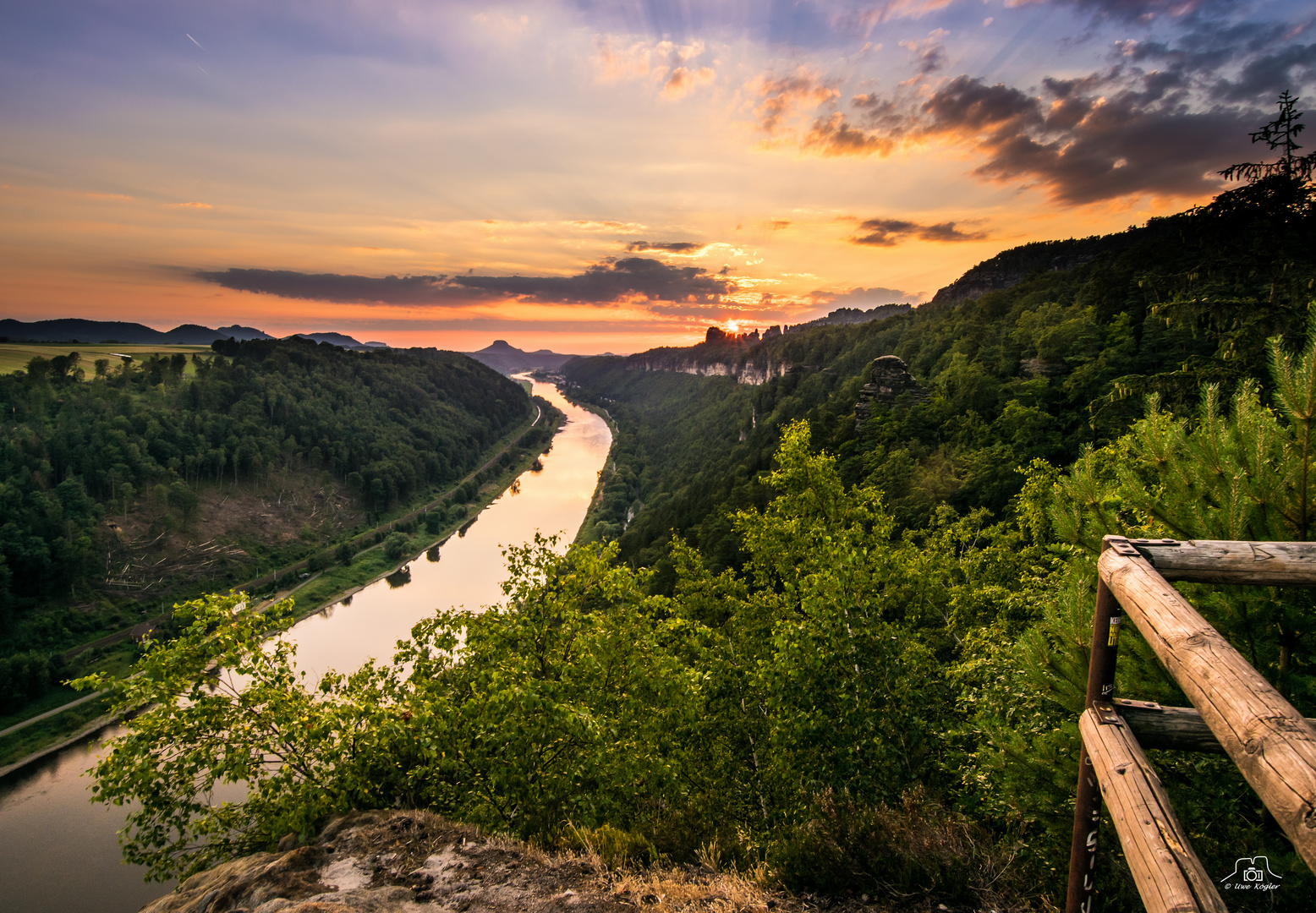 Sommerabend an der Kleinen Bastei