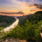 Sommerabend an der Kleinen Bastei