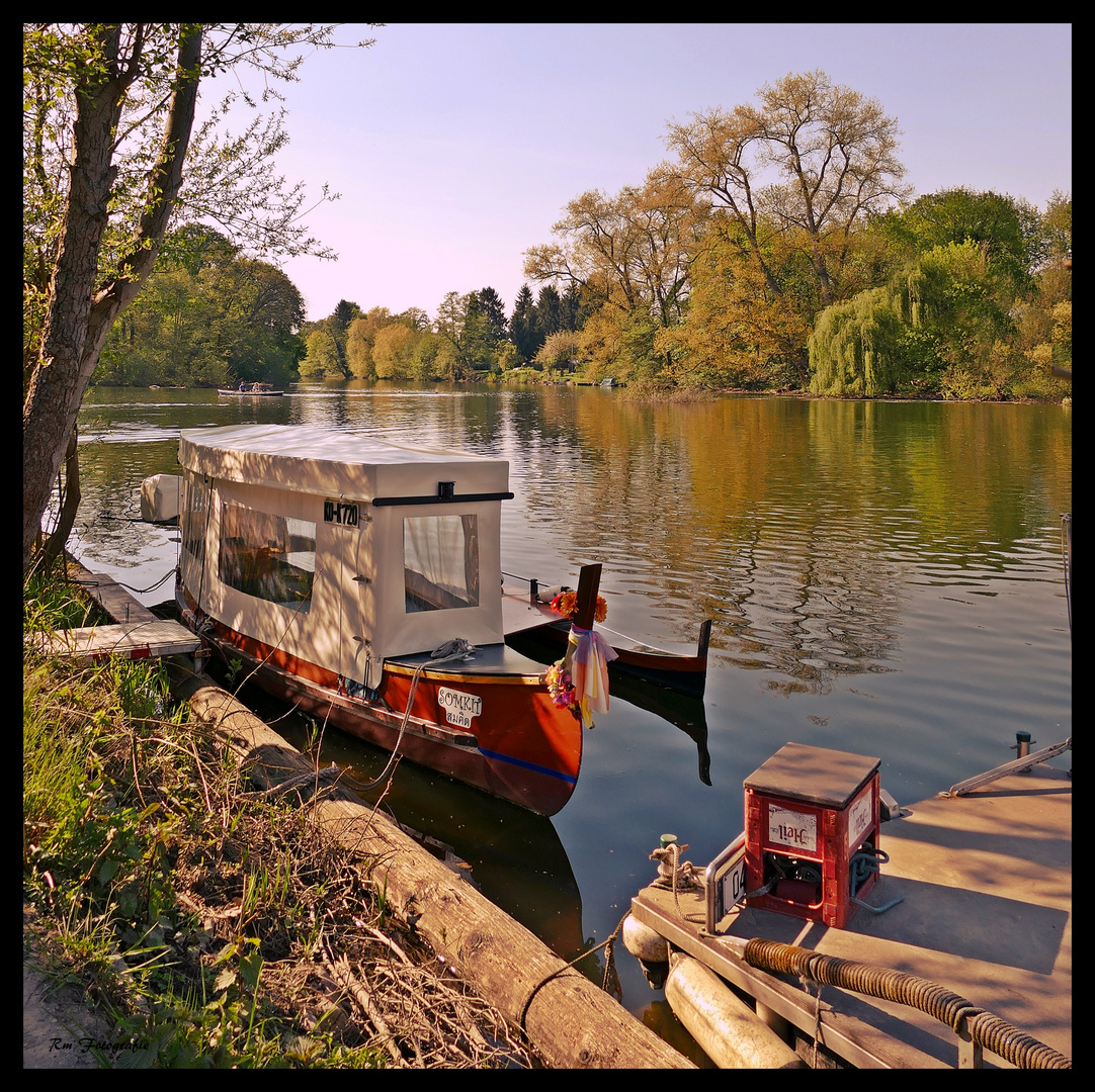 Sommerabend an der Lahn in Limburg