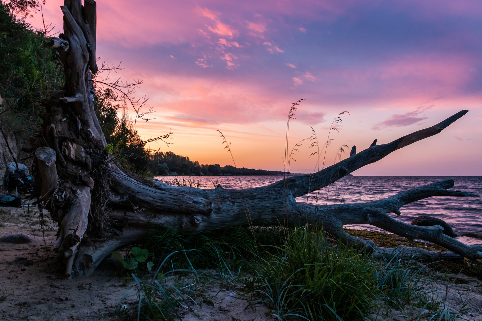 Sommerabend  an der Steilküste