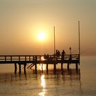 Sommerabend an einem Steg in Heiligenhafen