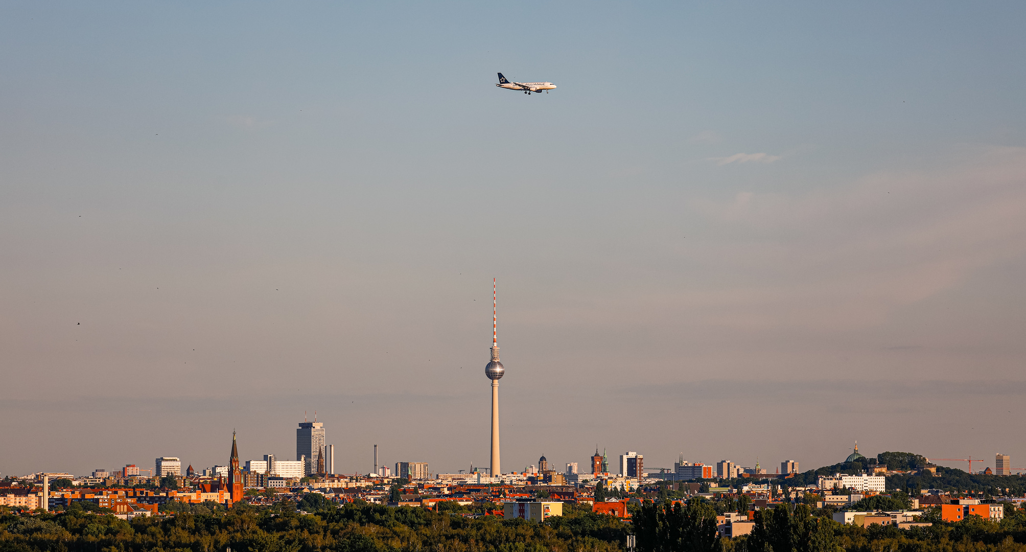 Sommerabend-Anflug