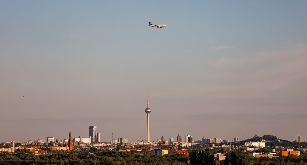 Sommerabend-Anflug