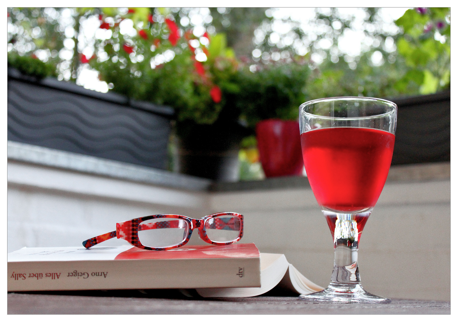 Sommerabend auf dem Balkon