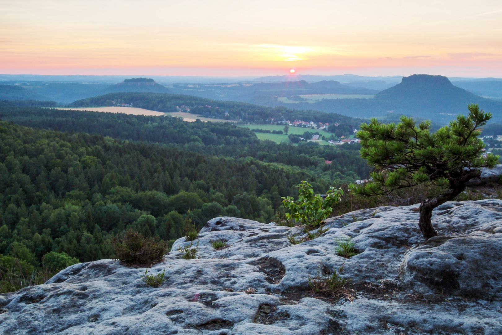 Sommerabend auf dem Papststein 