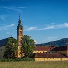 Sommerabend beim Kloster Reisach in Oberaudorf (Bayern)