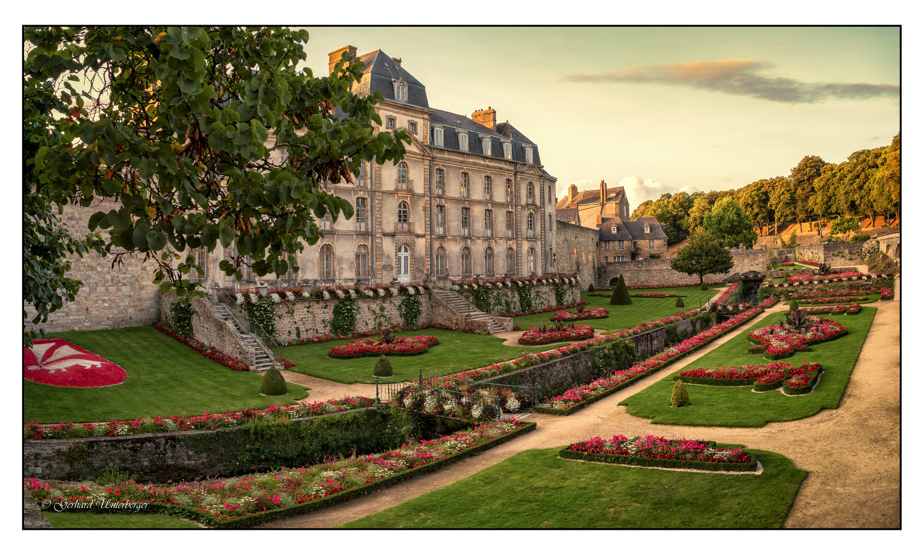 Sommerabend beim Schloss in Vannes