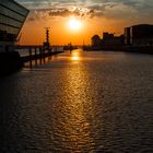 Sommerabend Hafen Hamburg